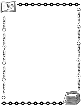 Border frame for back to school png