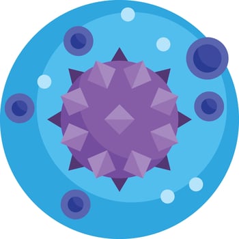 virus illustration design vector