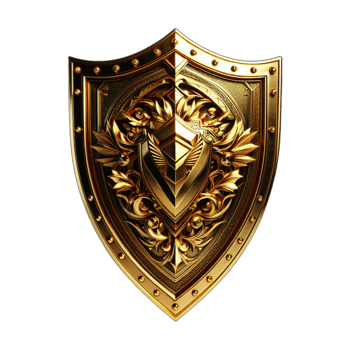 Shield with transparent background png