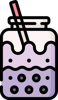 bubble tea illustration design vector