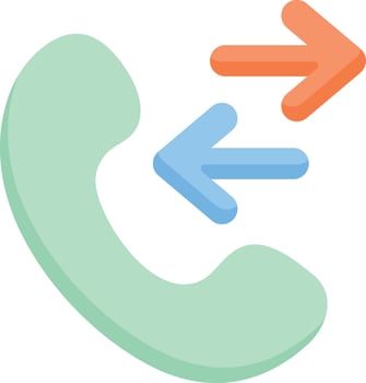 phone call illustration design vector