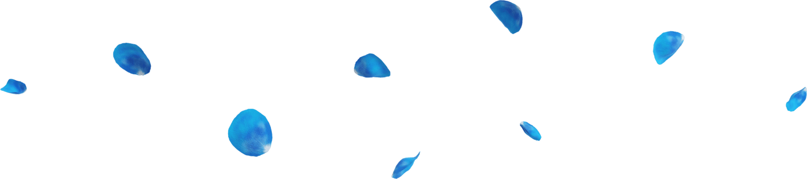 blue flower petals png