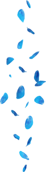 falling blue rose petals png