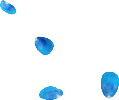 blue flower petals png