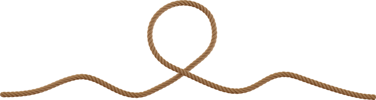 rustic brown rope png