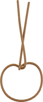 overhand knot rope png