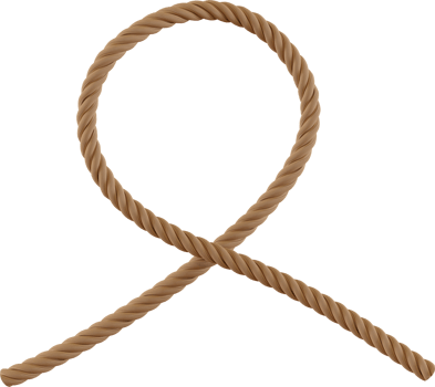 rustic brown rope png