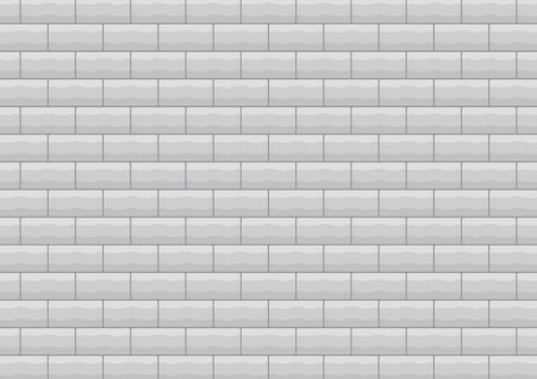 Brick pattern wallpaper. Brick wall background. White brick wallpaper. vector