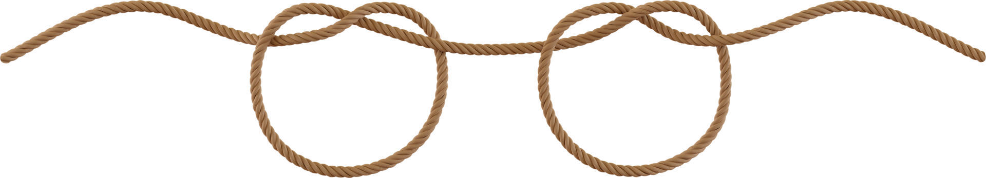 overhand knot rope png