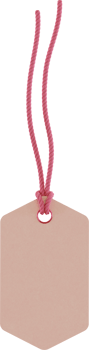 pink label with rope png