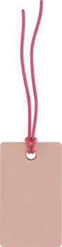 pink label with rope png