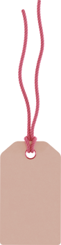 pink label with rope png