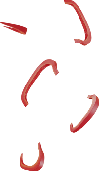 falling red paprika png