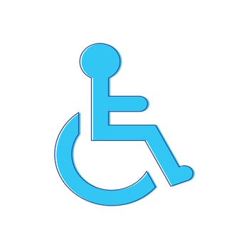Disabled logo icon vector