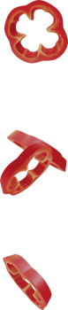 falling red paprika png