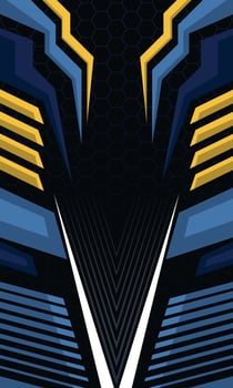 Racing style geometric abstract background. Sublimation printing jersey fabric template vector