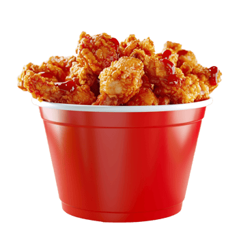 A Bucket Full Of Fried Chicken With Transparent Background, . png