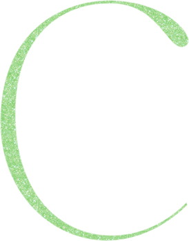 Cute glitter alphabet png