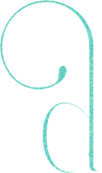 Cute glitter alphabet png