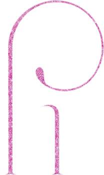 Cute glitter alphabet png