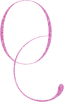 Cute glitter alphabet png