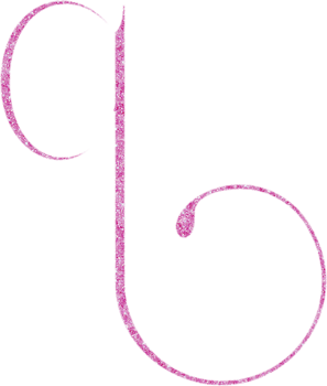 Cute glitter alphabet png
