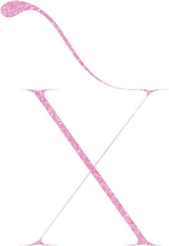 Cute glitter alphabet png