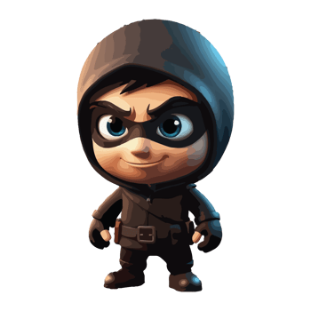cartoon animated illustration design of robber characters png