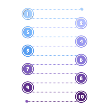 Modern infographic with 10 steps, process or options. png