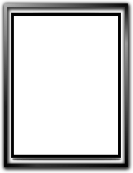 Rectangle black frame on transparent background png