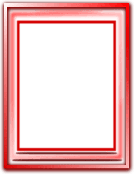 Red frame border line on transparent background png