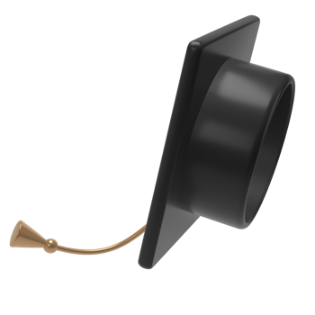 3d fly graduate black cap. School icon. Cap in air. Graduation university or college element. Education, training, knowledge concept cartoon illustration png