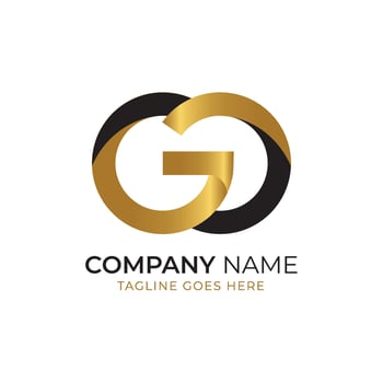 GC letter alphabet logo design vector