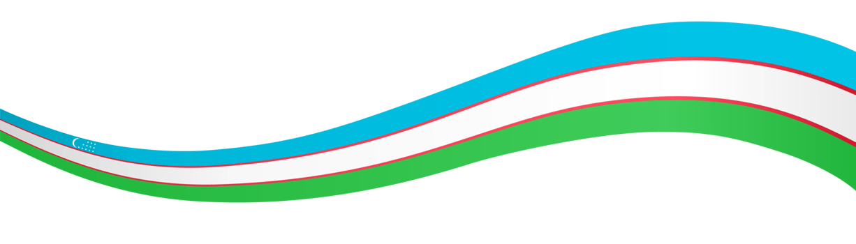 Uzbekistan flag wave png