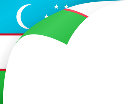 Uzbekistan flag wave png
