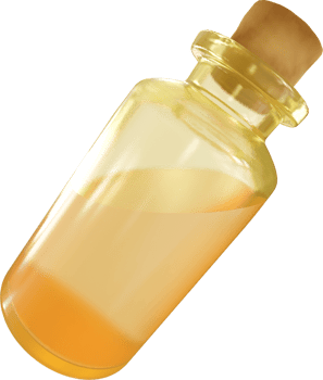 halloween yellow potion bottle png