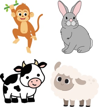 Cute Wildlife Animal Artwork vector