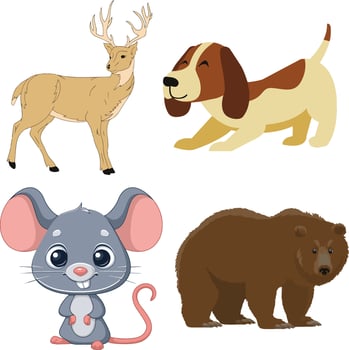 Cute Wildlife Animal Artwork vector