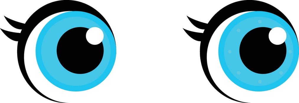 Cute Cartoon Eyes vector