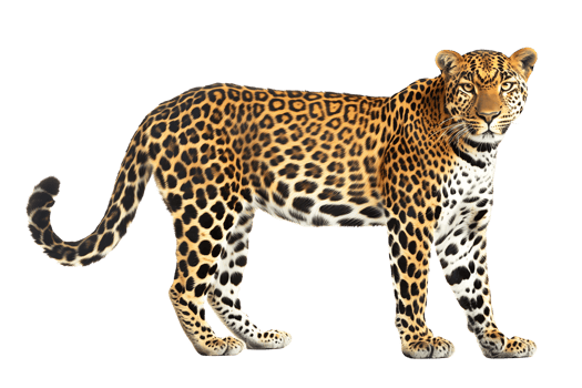 leopard on transparent background png