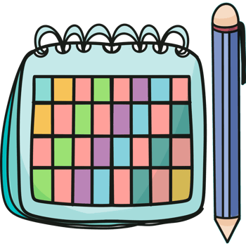 Calender cartoon illustration clipart png
