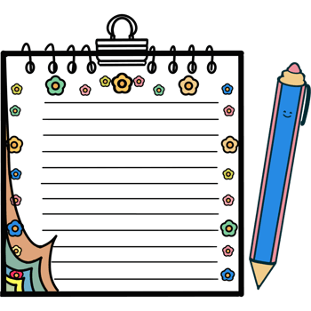 Note papers illustration clipart png