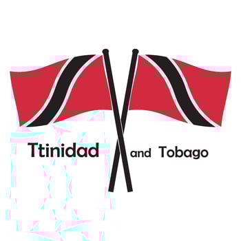 Trinidad and Tobago flag vector