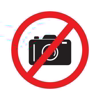 Forbidden sign icon vector