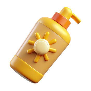 Sun Cream 3d Concept png