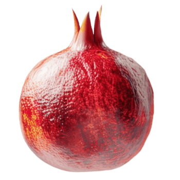A pomegranate isolated on transparent background png