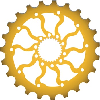 equipment and spare parts for touring and sports bicycles vector