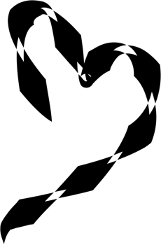Heart line art png