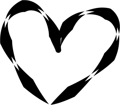 Heart line art png