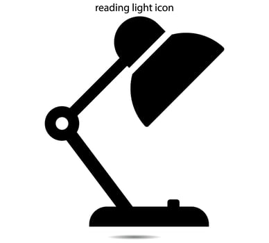 reading light icon vector